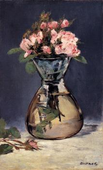 愛德華 馬奈 Moss Roses In A Vase